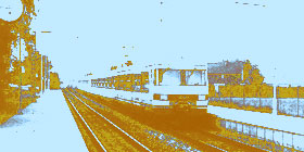 Bild: 420 504 als S5 verlässt den Haltepunkt Englschalking, 10. September 1972. © Paul Müller [hier klicken zur Vergrößerung]