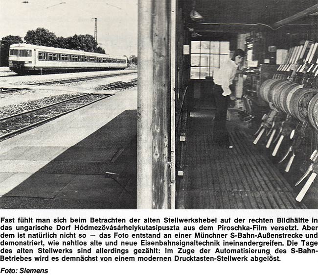 Stellwerk 1974;  © Siemens